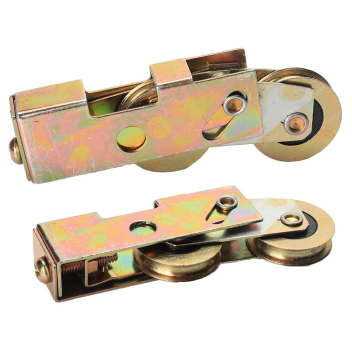 2Pcs Sliding Patio Door Rollers,Ball Wheel Bearing Rear Adjustable Sliding Door Wheel Replacement for Sliding Glass Door Durable Easy to Use