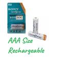 Imported Sony Cycle Energy Rechargeable AAA Batteries Cells Pack of 2 Pieces/Pcs 1.2v 4300mAh 1000 Cycles. 