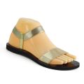 Flat Sandals For Women | Fancy Elastic Slippers In Golden And Black - Sandals For Girls And Ladies. 