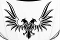 size: 2 x 1.5 feet - cute bird style car exterior stickers for boys decoration decor - black color- rising arts. 