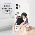 Hontinga for Samsung Galaxy A02S Case Handsome Green Hair Boy Side Design Phone Cover Liquid Silicone Full Cover Camera Shockproof Protective Case. 