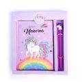 Cute Unicorn diary with Gel Pen with Packing stationery school Gift. 