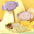 2 Grid Lunch Box Cartoon Food Grade Lunch Container Pack Rice Food Container Candy Shaped Design. 