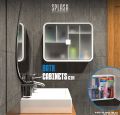 Splash Bathroom Cabinet by JoyClick - Hanging Wall Mounted Design with Double Transparent Doors - Versatile Storage Solution - Ideal for Organizing Bathroom Essentials - Stylish and Durable Cabinet. 