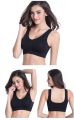 Pack of 5 Nylon Non Padded Bras for Women Seamless Wireless Bra for Girls and Ladies Air Brazzer for All Cup Sizes in M L XL 2XL in Black Skin Red and Pink Colors. 