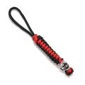 Supretu Retro Noh mask Men Keychain Bag Knife Pendant Women Car Keyring Women Navy Survival Rope Japanese demon Handmade Jewelry. 