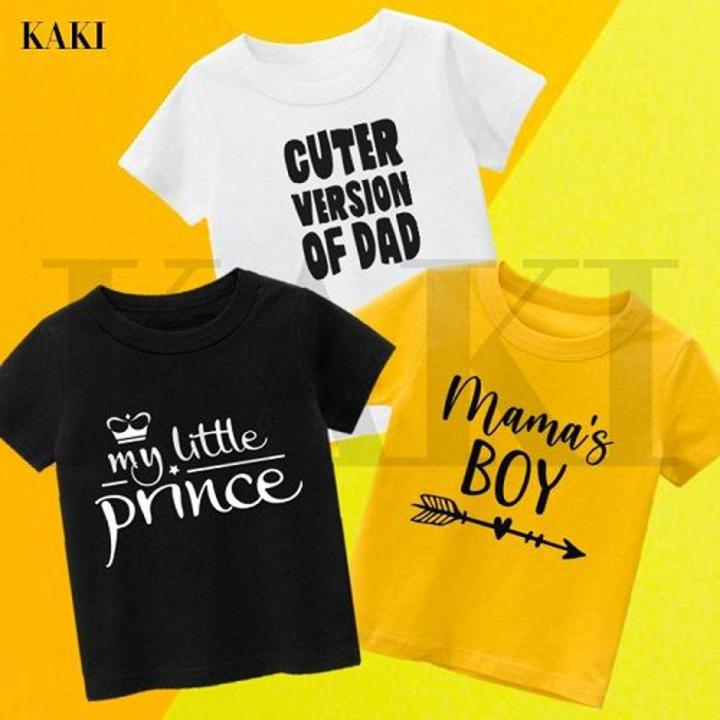 Pack of 3 - MAMA'S BOY & LITTLE PRINCE T-Shirt For Boys