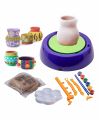 DIY Pottery Art Wheel Toy Set for Kids - Clay Pot Making Machine with Colors & Stencils, Educational Sculpting Game. 