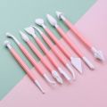 Convenient Baking Tool Carving Pen Plastic 8 Pcs Cake Carving Tool Children DIY Embossing Tool Clay Sculpture Tool. 
