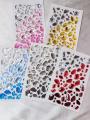 1set1-5 Pcs Multiple colors Gem Stickers Scar Makeup Ice cubes Halloween DIY Eyes Face Jewels Stickers Cool Cosplay Tattoos. 