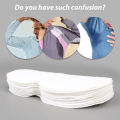 10Pcs Disposable Non-woven Invisible Armpit Sweat Absorbent Stickers / Deodorant Fabric Cotton Underarm Care Absorb Sweat Self-adhesive Pads. 