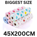 Washable Fridge Mats, Waterproof Refrigerator Liners, 45x200 cm Size. 