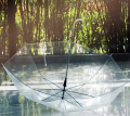 Portable Transparent Clear Umbrella - Japanese Style, Compact Design, Unisex. 