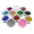 Nail art fine pink 12-color color gradient laser glitter glitter glitter g. 