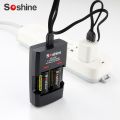Soshine S5 USB 2 Slots Li-ion RCR123/RCR2 Rapid Battery Smart Charger with LED Indicator for 14250/CR2/16340/17335/15266 Battery. 