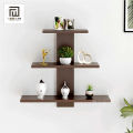 Wooden Wall Shelves for Living Room | Wall Shelf for Home Decor Items | Floating Book Rack for Study Room, Office by Wood Line Furniture. 