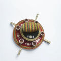 Handmade Decorative Multicolor Mehndi Thali for Wedding and Home Decor. 