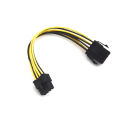 20cm 8 Pin ATX PSU Power Extension Cable Extension Power Cable Power Supply Cuilei. 