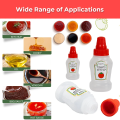 Mini Tomato Ketchup Squeeze Bottle 25ml - Portable Small Sauce Container Salad Dressing Pantry For Lunch and Bento Box Dressing & Oil Bottle Accessories. 