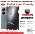 XIAOMI REDMI NOTE 13 PRO (4G) FULL BACK 360 premium Protection Skin Wrap with sides and camera protection skin for Xiaomi Redmi Note 13 Pro 4G full cover Premium Quality skin wrap sheet for xiaomi redmi note 13pro 4g. 