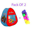 Planet X - Pack Of 2 Marvel Avengers - Play Tent + 25 Balls - Superhero Hideout. 
