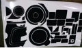 HONDA 125 SELF START ENGEN PROTECTION STICKER IN MATT BLACK COLOR. 