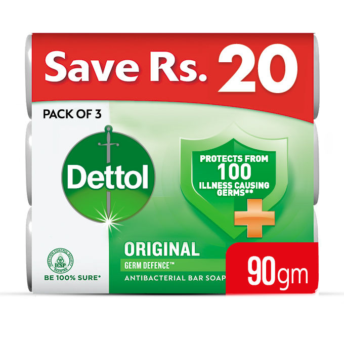 Dettol Soap Original 90gm - Pack of 3