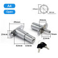 Drawer Push Lock Sliding Door Showcase Cupboard Cabinet Locks Window Security. 