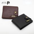 Piroyce Classic Style Wallet PU Leather Men Wallets Short Male Purse Card Holder Wallet Men Fashion High Quality. 