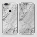OnePlus 5T Skin - SkinLee HQ Vinyl Skin Wrap (Not Cover) - Realistic White Marble - SKINLEE-128-2-145-131. 