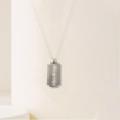 Men's Stainless Steel Razor Blade Pendant Chain Necklace Silver. 