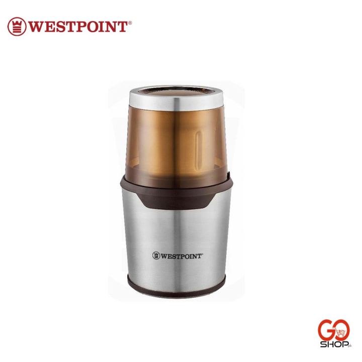 Westpoint Coffee Grinder Professional WF-9225 Wet & Dry Silver - 300 Watts Powerful Motor with 2 Years Brand Warranty