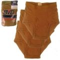 Mens Underwear / Briefs (Pack of 3) -100% Combed Cotton – Made in USA- In Service by USA Army. 