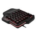 One-Handed Keyboard Gaming K108 Mechanical For PUGB Mobile Game Left Hand Small. 