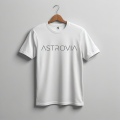 "Astrovia White Signature T-Shirt - Versatile Casual Wear for Modern Style". 