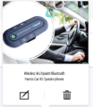 Wireless Hands-Free Car Kit Bluetooth Sun Visor, Portable Bluetooth Multipoint Speakerphone,Built-in Battery with Car Charger. 
