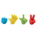 5pcs/lot Finger Gesture Eraser Pencil Top DIY Rubber Eraser Student Children School Supplies. 