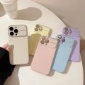 100%new celebrity trend+In stock+COD Luxury Liquid Silicone Phone Case For iPhone 11 12 13 14 15 Pro Max Shockproof Bumper Back Candy Lens Protection Cases Cover. 