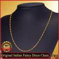 imported golden gold plated metal disco chain necklace for girls and women party and wedding gift for ladies. 