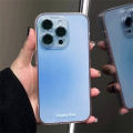 Luxury transparent pink powder silicone phone case for iPhone 13 12 11 14 15 Pro Max XR x 7 8 plus gradient clear soft TPU cover. 