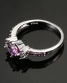 Purple Austrian Crystal Wedding & Engagement Rings No 9. 