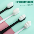 Ultra Fine Soft Toothbrush Nano Bristle Adult Tooth Brush Teeth Deep Cleaning Dental Oral Care Antibacterial Gum Health Hygiene Super Micro Toothbrushes For Sensitive Gums Fiber Thin Hair Whitening Superfine Thick Bristled Cleansing Handle Multicolour. 