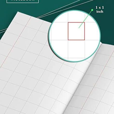 LARGE SQUARE BOX NOTEBOOK-pack of 3 -134 pages included both sides - for organised learning of English urdu and Maths - Early Learning