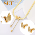 Trendy Korean Minimalist Butterfly Choker Necklace Locket Luxury Jewelry For Women with Snake Bone Chain, Adjustable Shiny Chain Stainless Steel Necklace, Vintage Butterfly Necklace Aesthetic Charms Choker Jewelry Accessories for Gifts by HACHEM MALL. 