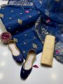 4-Piece Organza Suit with Stunning Sequence Work and Free Khussa. 