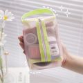PURDD 1 pc Women Mesh Makeup Bag Travel Clear Large Cosmetic Bag Zipper Female Makeup uch Toiletry Bag Beauty Case uch. 