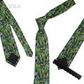 Funny CartoonPrint Burger Shark Drinker Skull Silk Touch Polyester 7.5cm Necktie Party Show Cravat Suit Men Wacky Gift Accessory Loser Lione. 