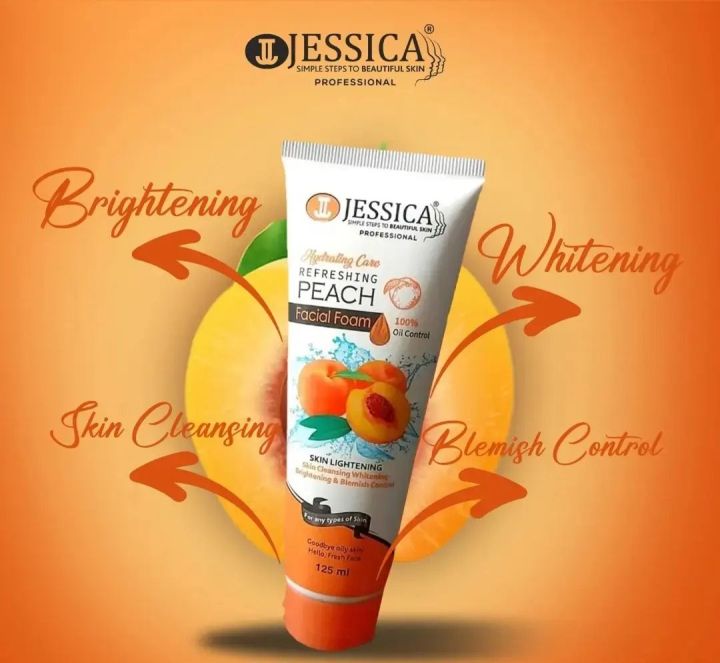 Jessica%20Refreshing%20Peach%20Facial%20Foam%20-%20125ml%20-%20Image%202