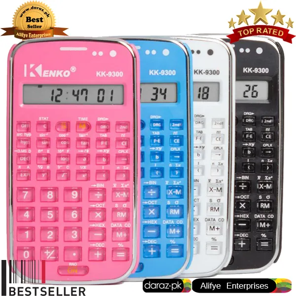 KENKO%20Scientific%20Calculator%20KK-9300%20function%20with%20time%20student%20calculator%20Silver%20Colour%20-%20Image%202