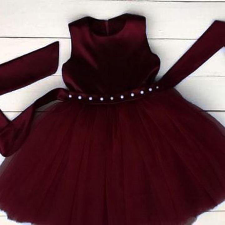 Cute%20Baby%20Frock%20with%20beads%202024%20(baby%20girl%20fancy%20dress%20birthday%20frock%20partywear%20Red%20and%20Wine%20Red%20Color)%20-%20Image%202